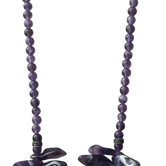 Barse Sterling Silver Amethyst Statement Necklace Western - Picture 6 of 8